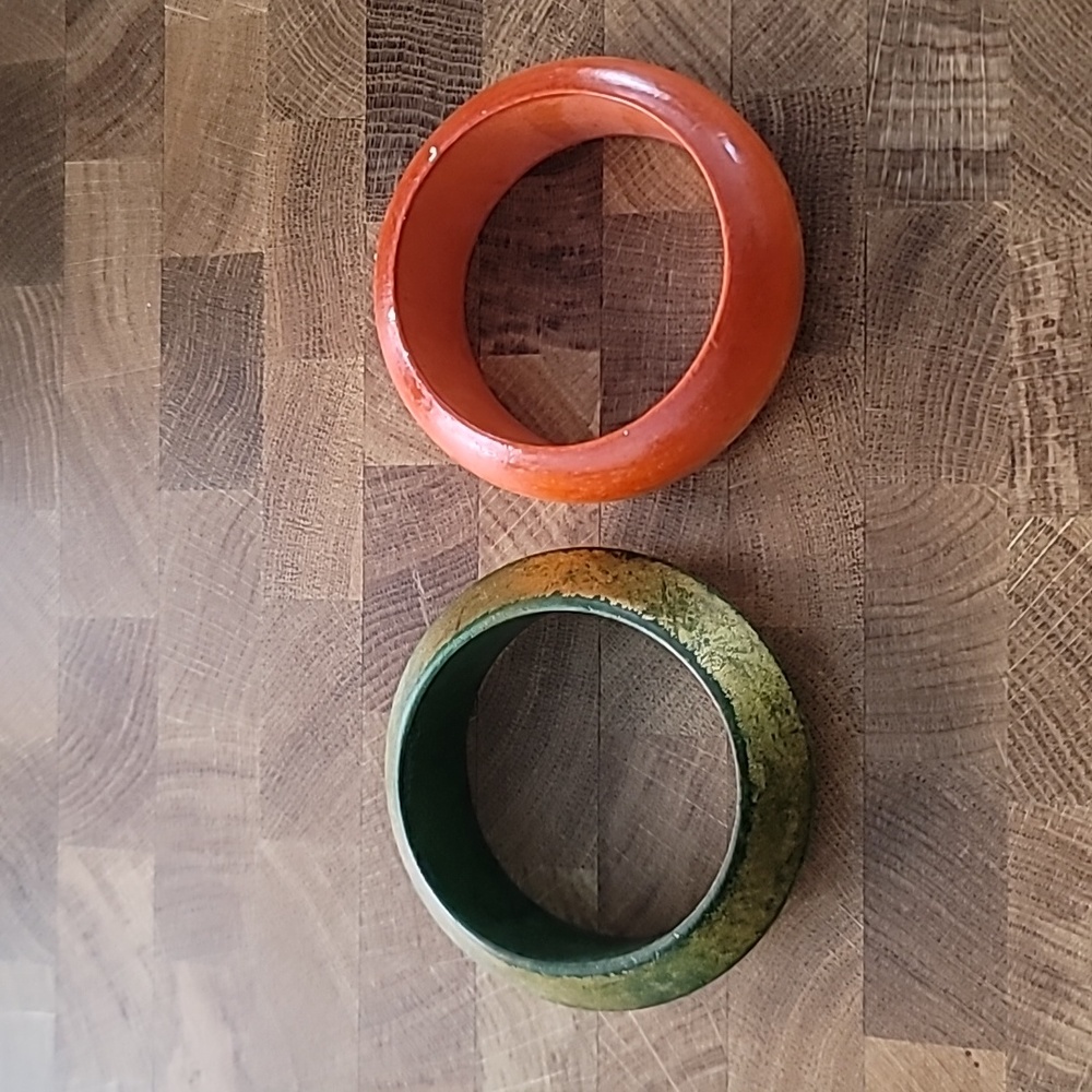 Hand painted bracelet set